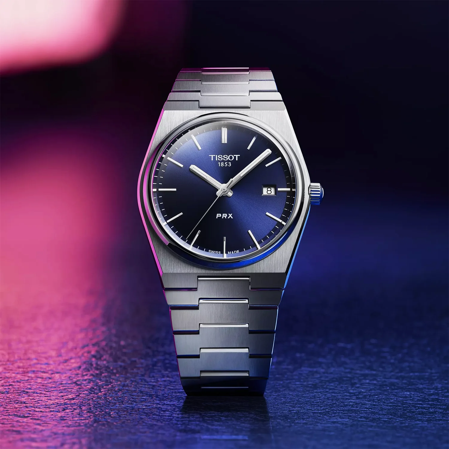 PRX 40mm Blue Dial Steel Bracelet Mens Watch - Image 3