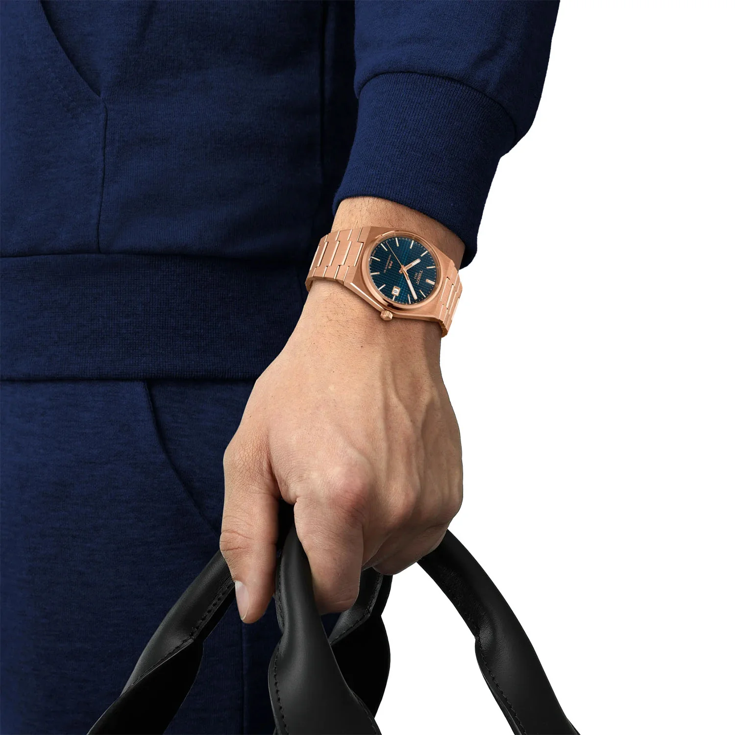 PRX 40mm Blue Dial Rose Gold PVD Bracelet Automatic Watch - Image 2