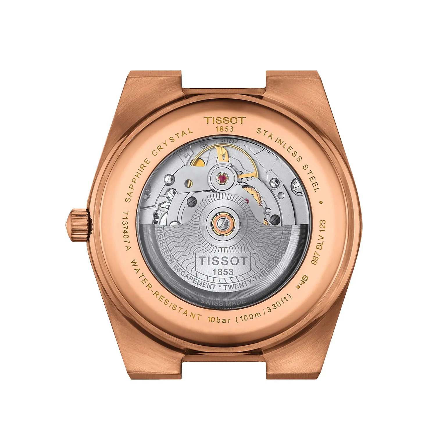 PRX 40mm Blue Dial Rose Gold PVD Bracelet Automatic Watch - Image 5