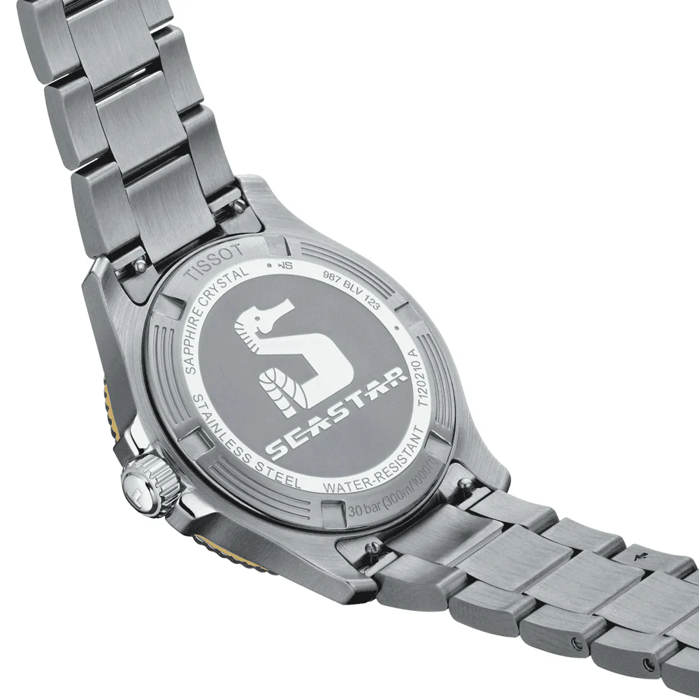 Seastar 1000 36mm Black Dial Steel Bracelet Watch - Image 5