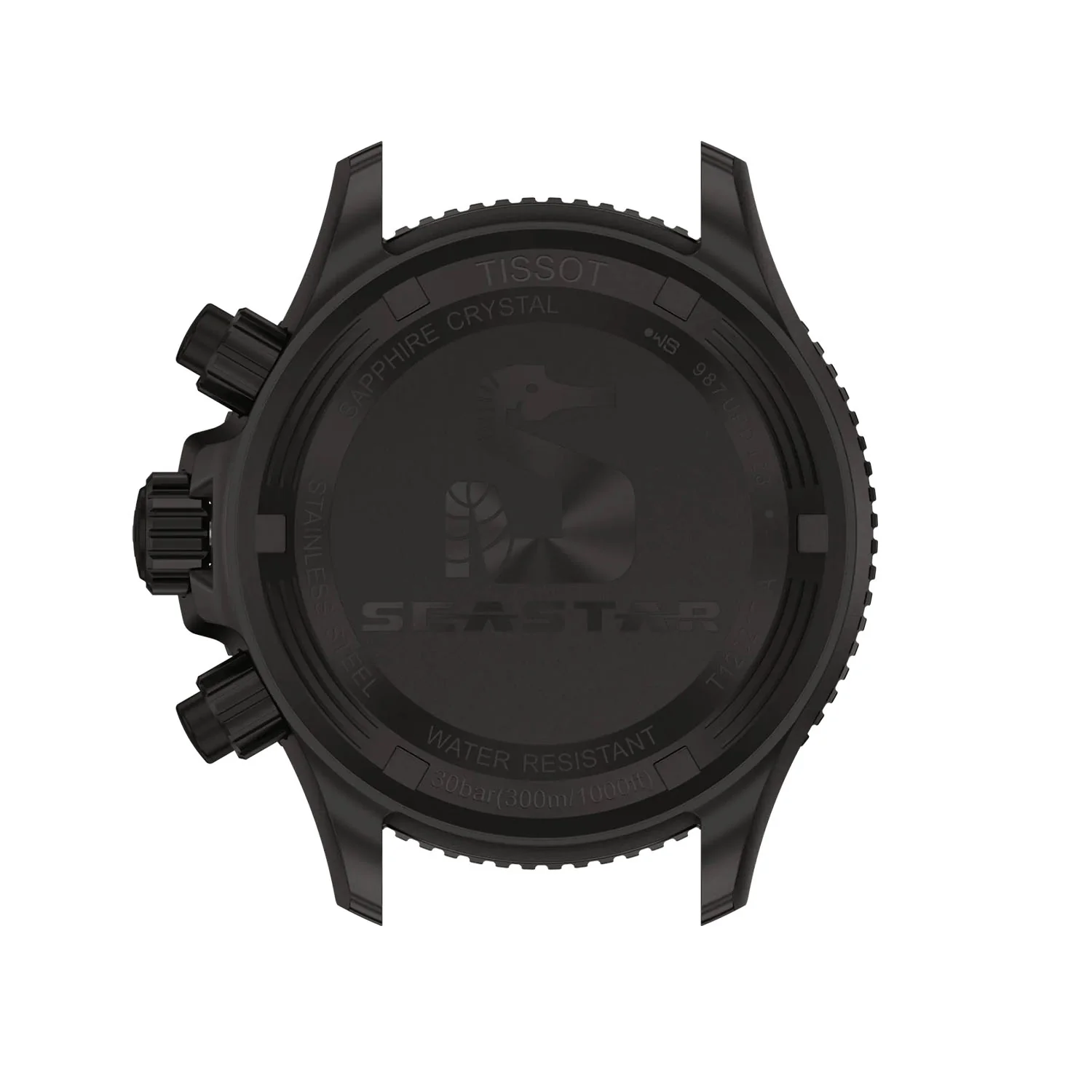 Seastar 1000 38mm Steel Black PVD Chronograph Strap Watch - Image 5