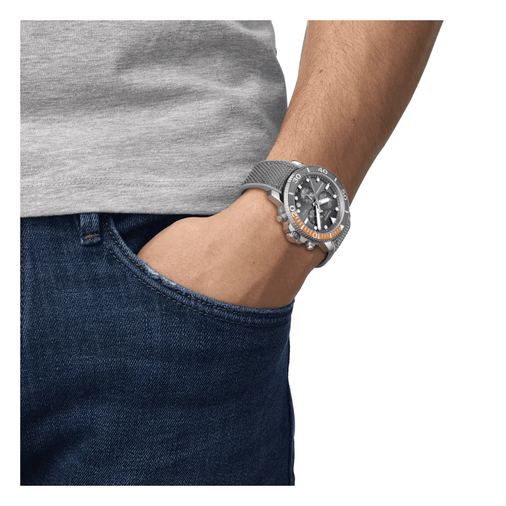 Seastar 1000 46mm Grey Dial Chronograph Mens Watch - Image 2