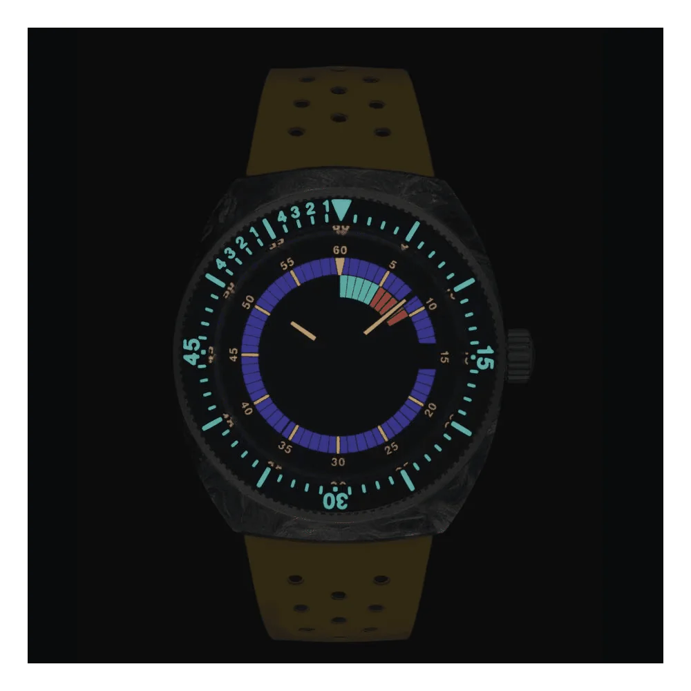 Sideral S 41mm Black & Yellow Automatic Mens Watch - Image 3