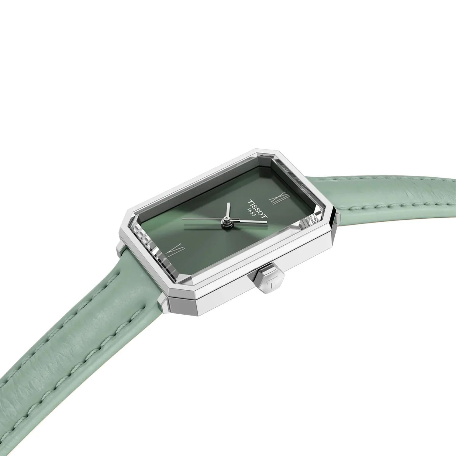 Tissot SRV 30mm Green Dial & Strap Ladies Watch - Image 2