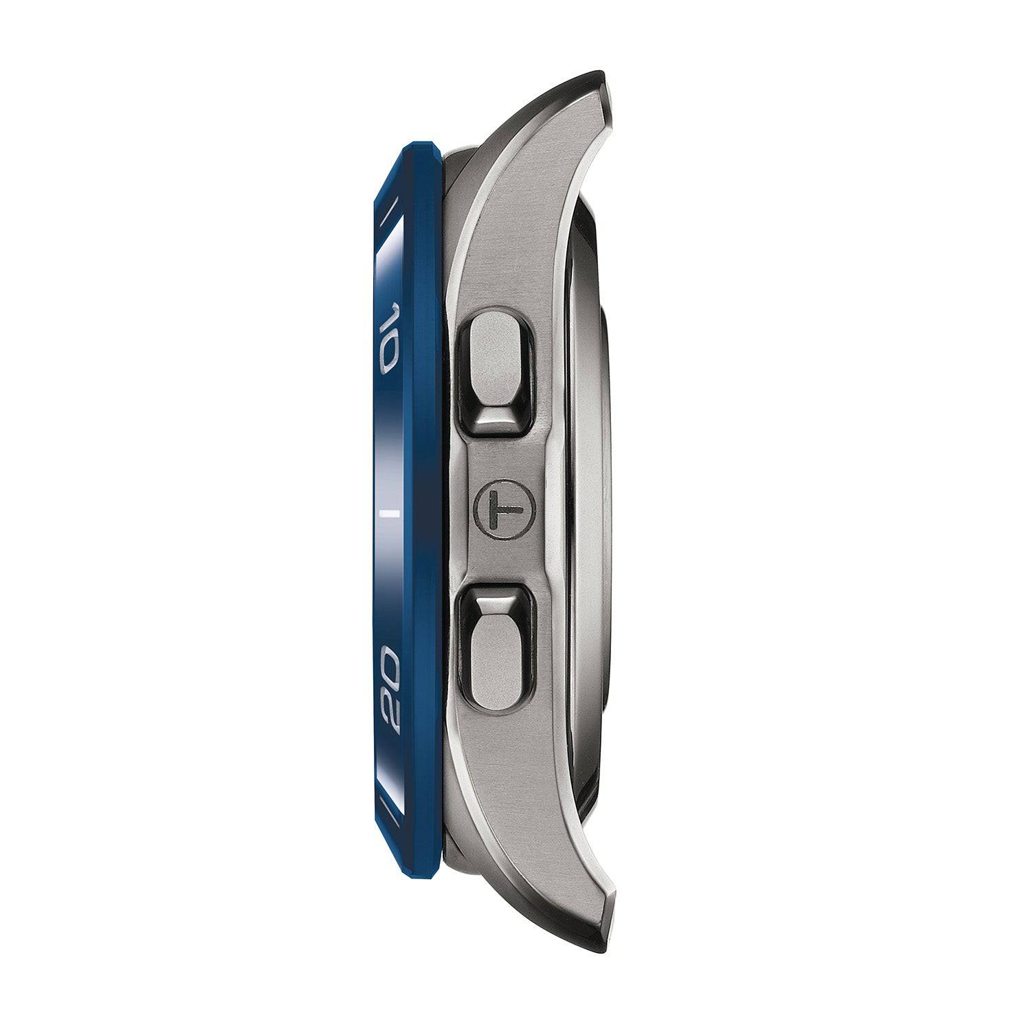 T-Touch Connect Sport 43.75mm Titanium Blue Strap Watch - Image 6