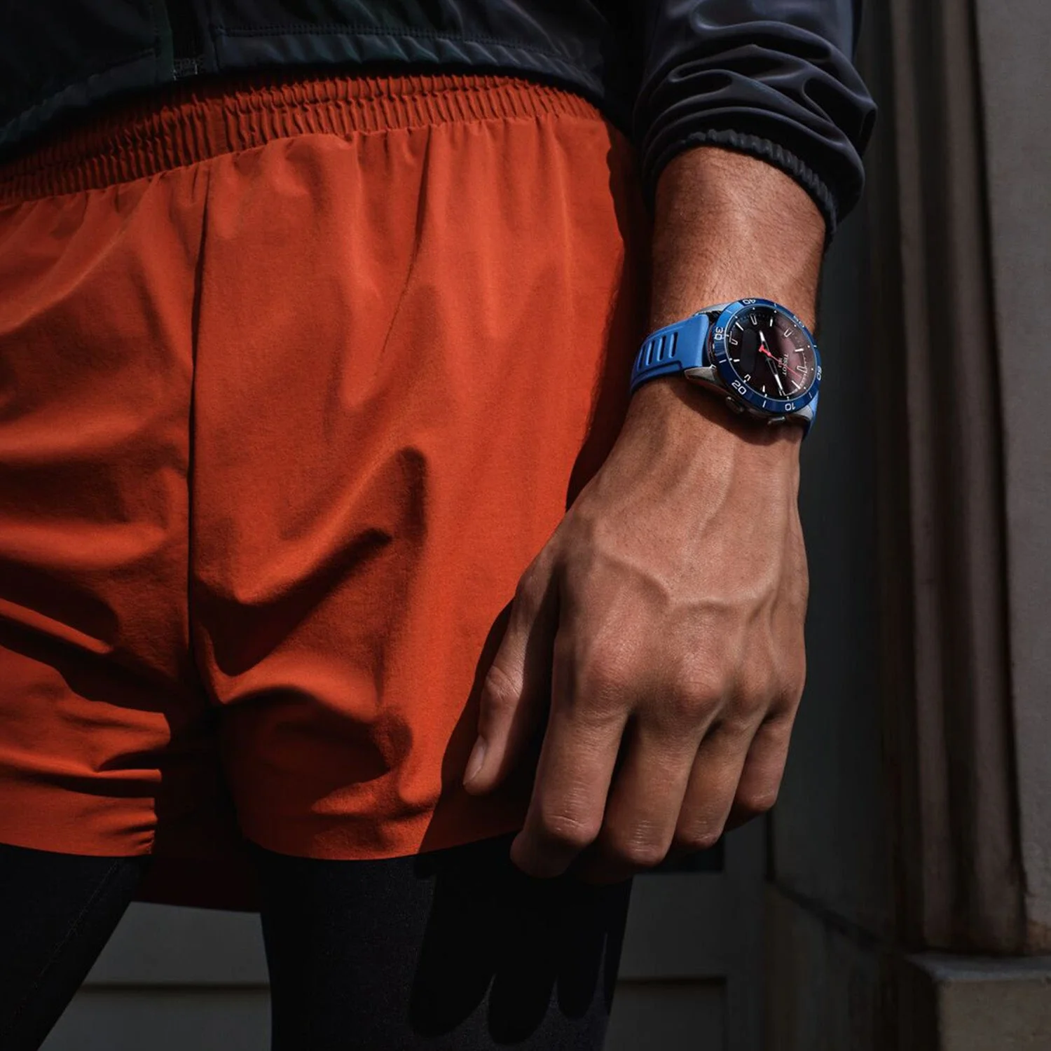 T-Touch Connect Sport 43.75mm Titanium Blue Strap Watch - Image 9