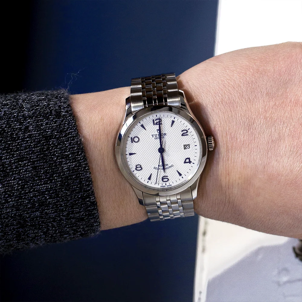 1926 36mm Opaline/Blue Dial Automatic Bracelet Watch - Image 2