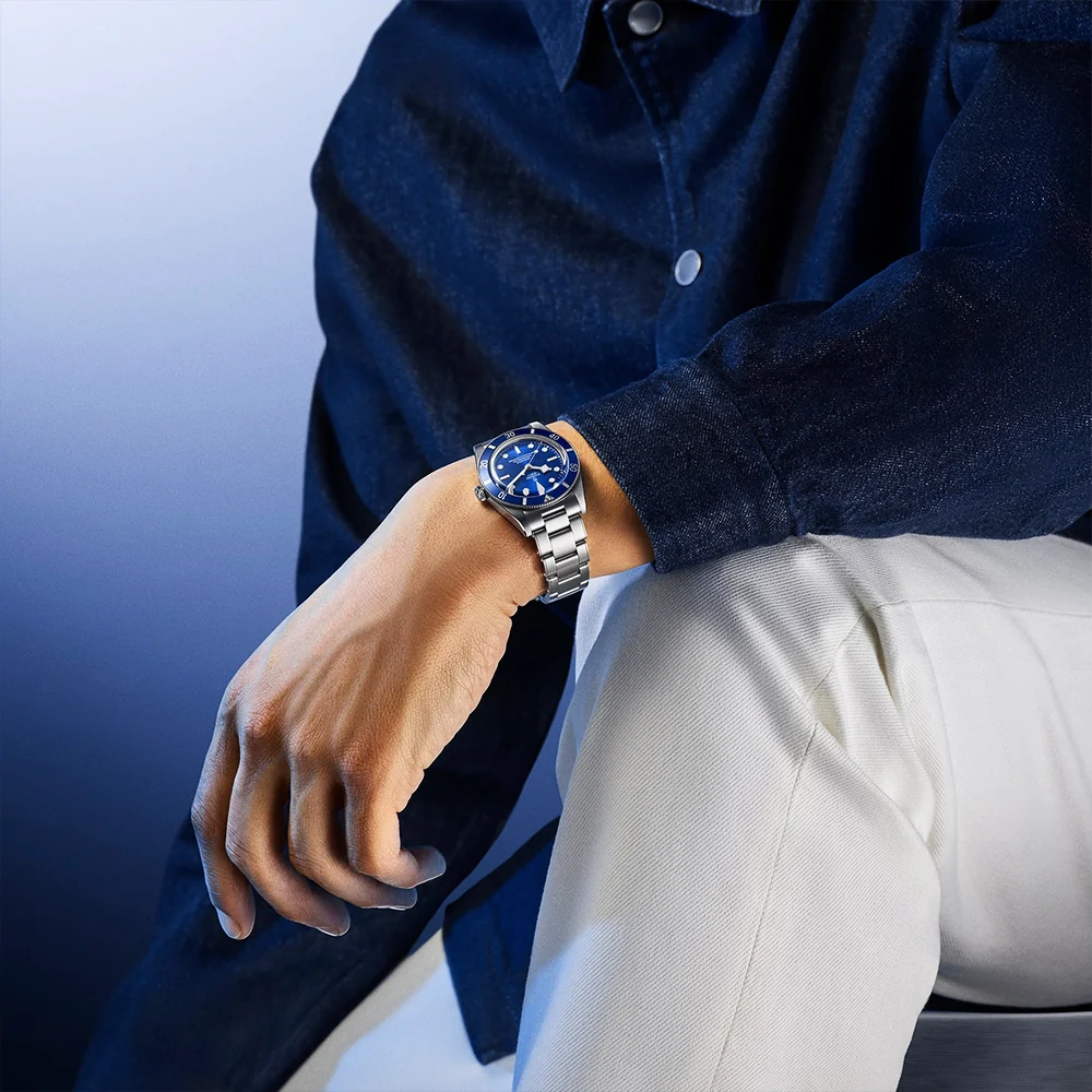 Black Bay 54 37mm Blue Dial & Bezel Automatic Bracelet Watch - Image 5