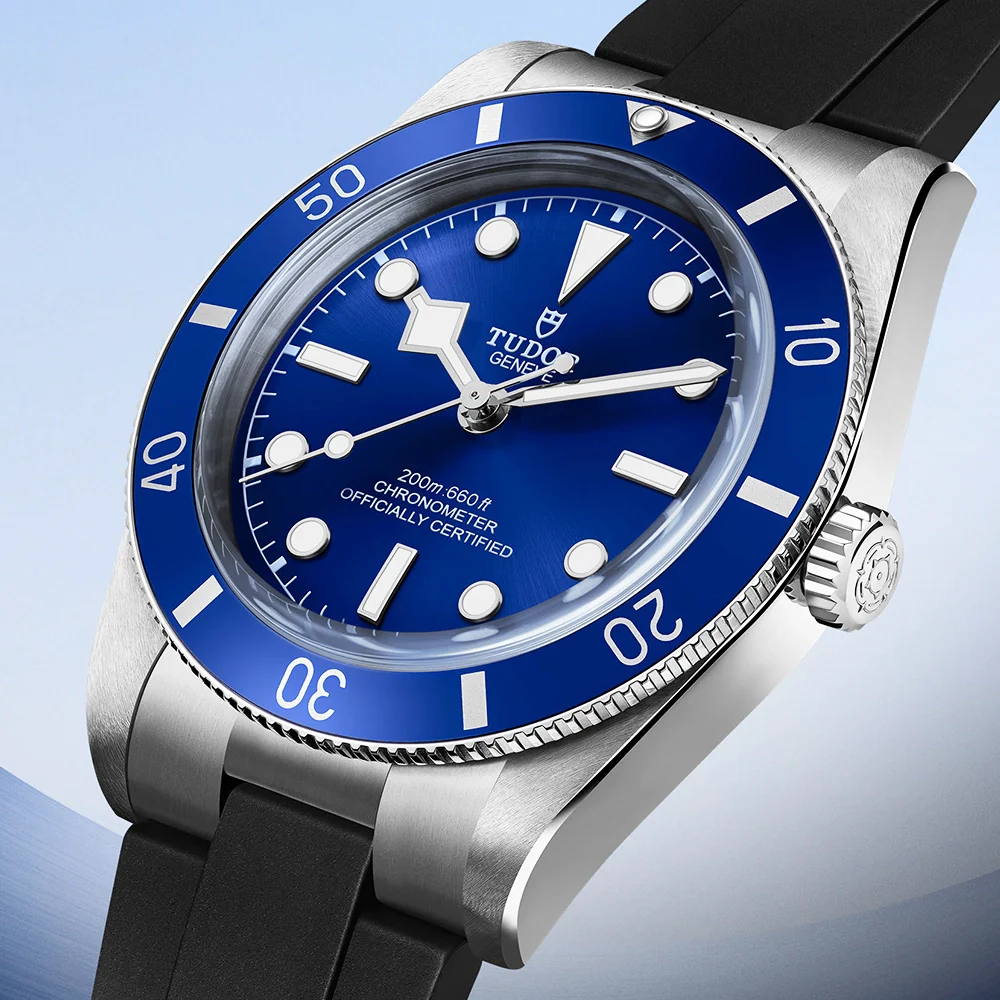 Black Bay 54 37mm Blue Dial & Bezel Automatic Rubber Strap Watch - Image 3