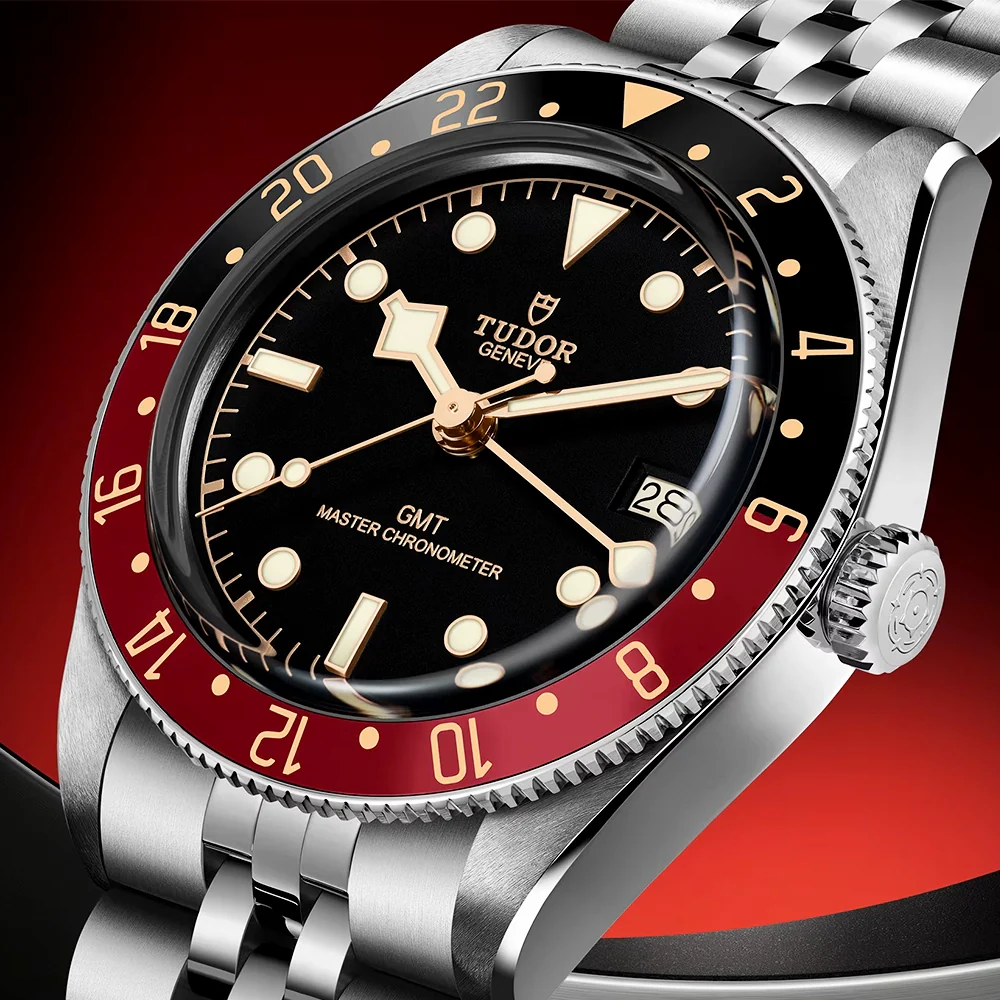 Black Bay 58 GMT 39mm Black/Red Bezel Five-Link Bracelet Watch - Image 3