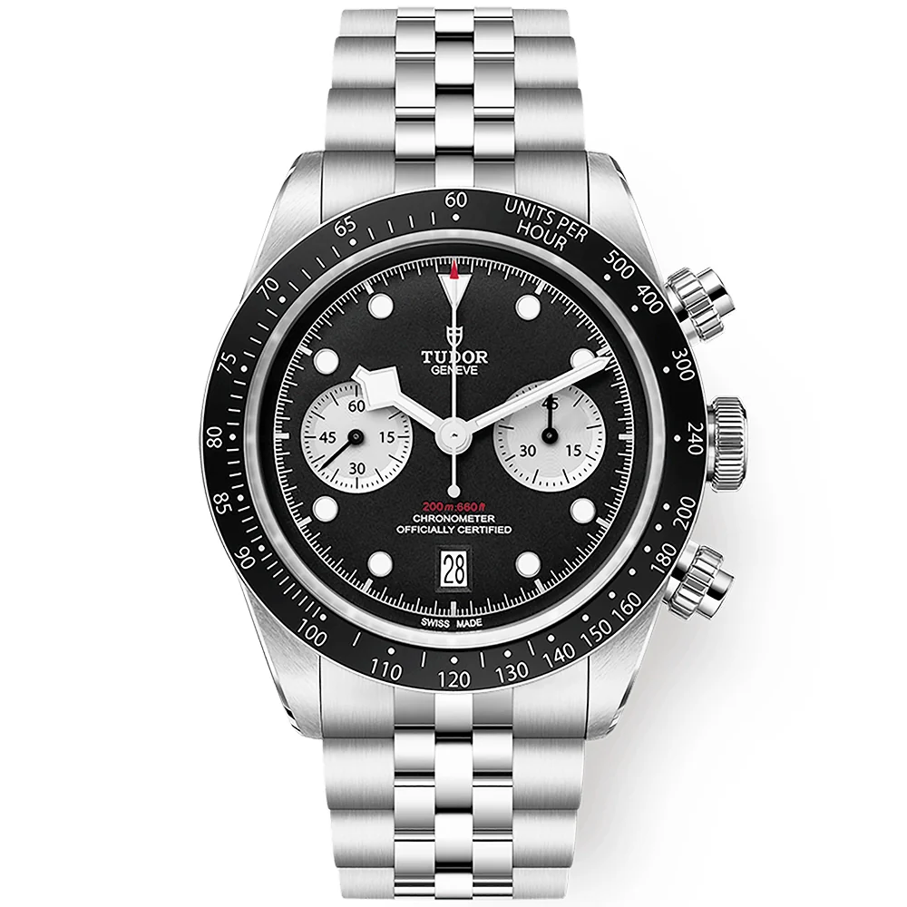 Black Bay Chrono 41mm Black Dial Mens Five-Link Bracelet Watch