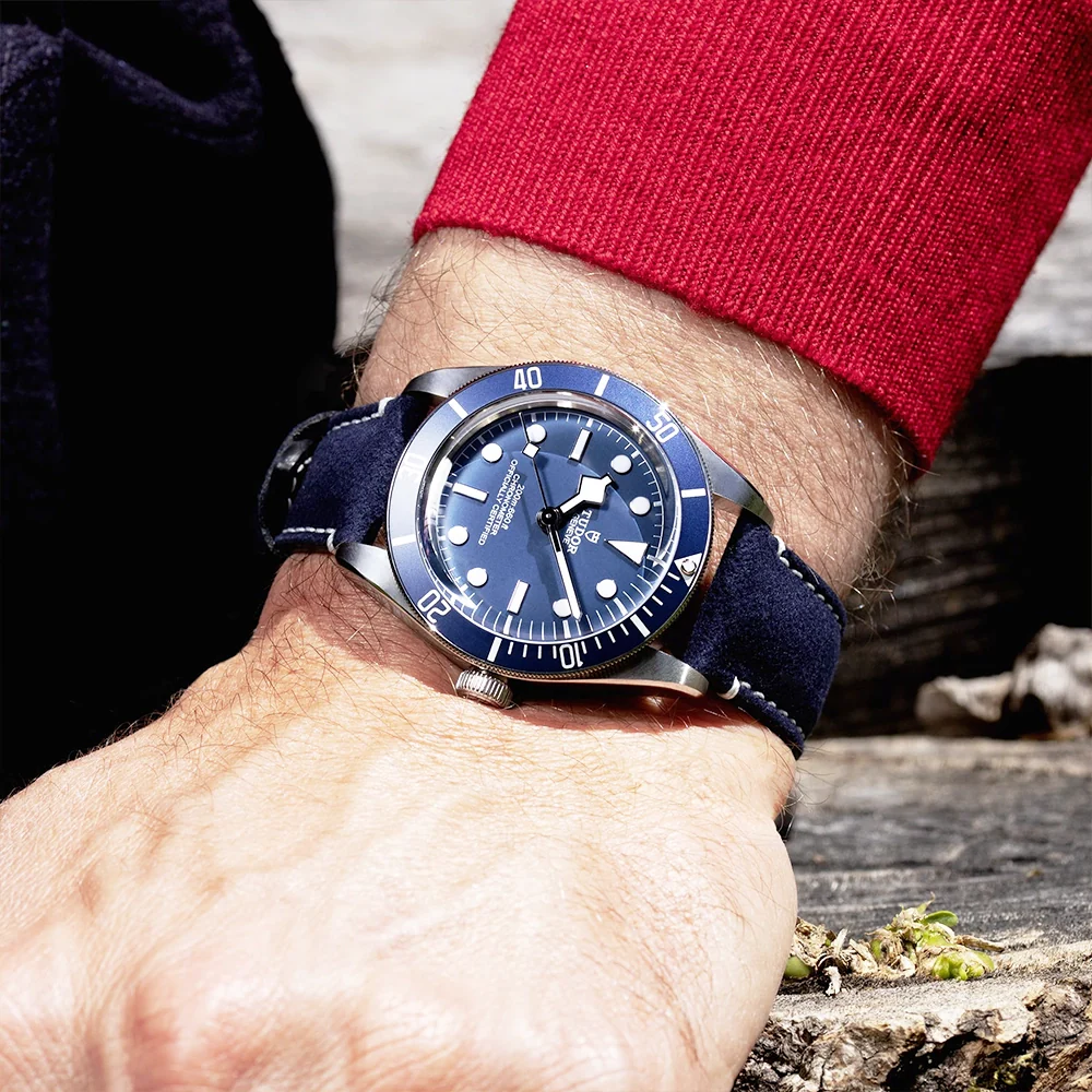 Black Bay 58 39mm Navy Blue Dial & Bezel Automatic Leather Strap Watch - Image 3