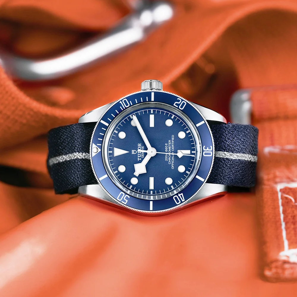 Black Bay 58 39mm Navy Blue Dial & Bezel Automatic Fabric Strap Watch - Image 2