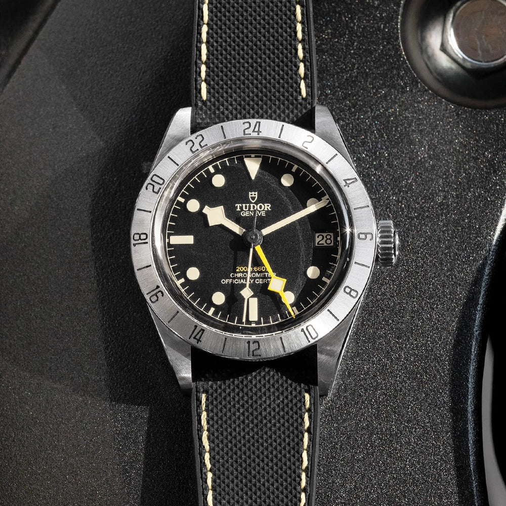 Black Bay Pro 39mm Steel Automatic Hybrid Rubber Strap Watch - Image 2