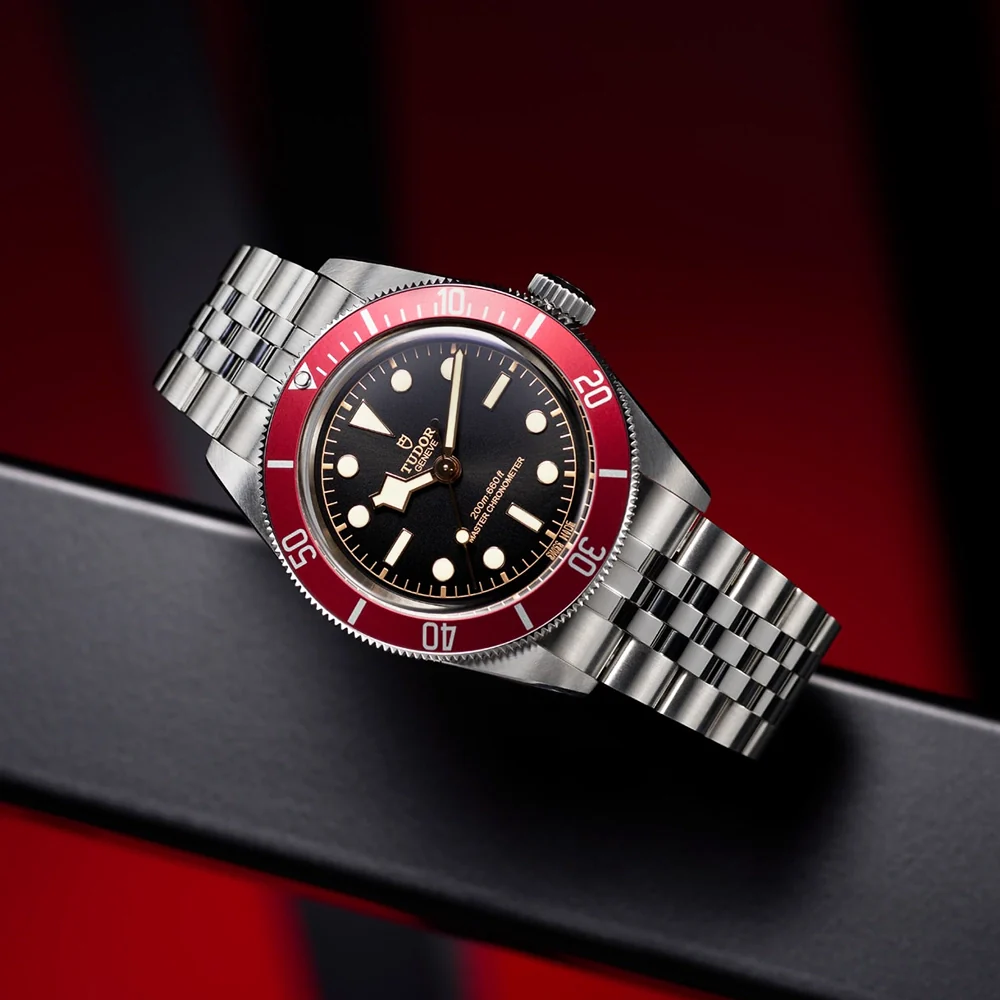 Black Bay 41mm Black Dial & Red Bezel Five-Link Bracelet Watch - Image 2
