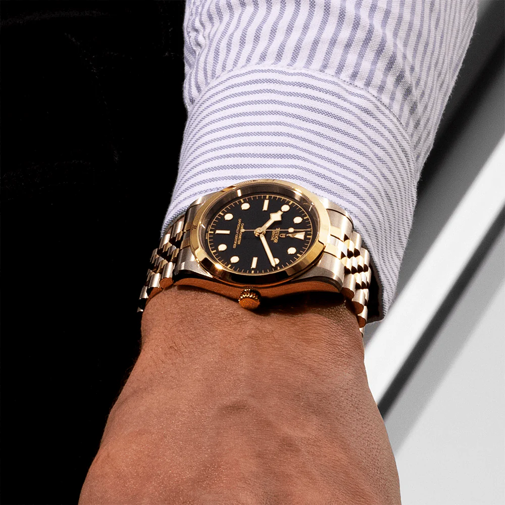 Black Bay One 41mm S&G Black Dial Automatic Men's Bracelet Watch - Image 2