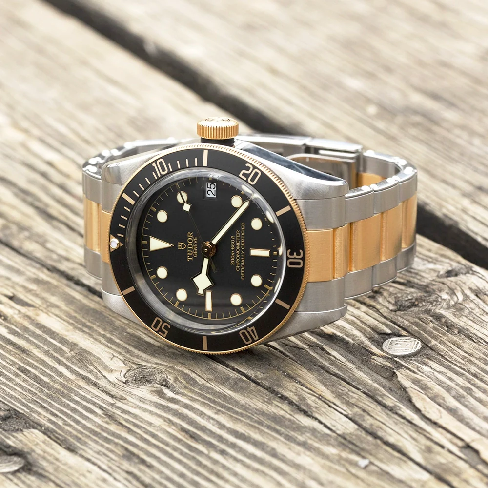 Black Bay S&G 41mm Black/Gold Dial Automatic Men's Bracelet Watch - Image 2