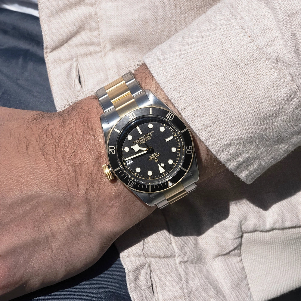 Black Bay S&G 41mm Black/Gold Dial Automatic Men's Bracelet Watch - Image 3