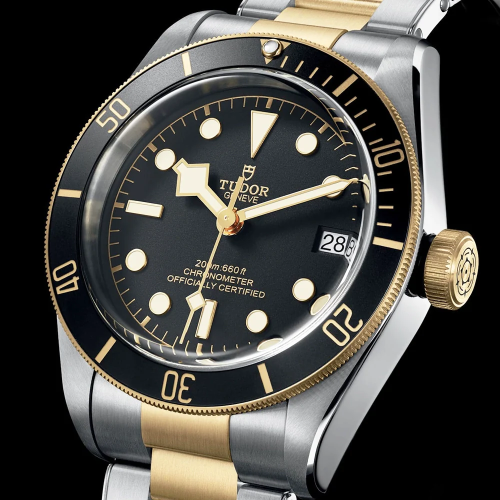 Black Bay S&G 41mm Black/Gold Dial Automatic Men's Bracelet Watch - Image 4