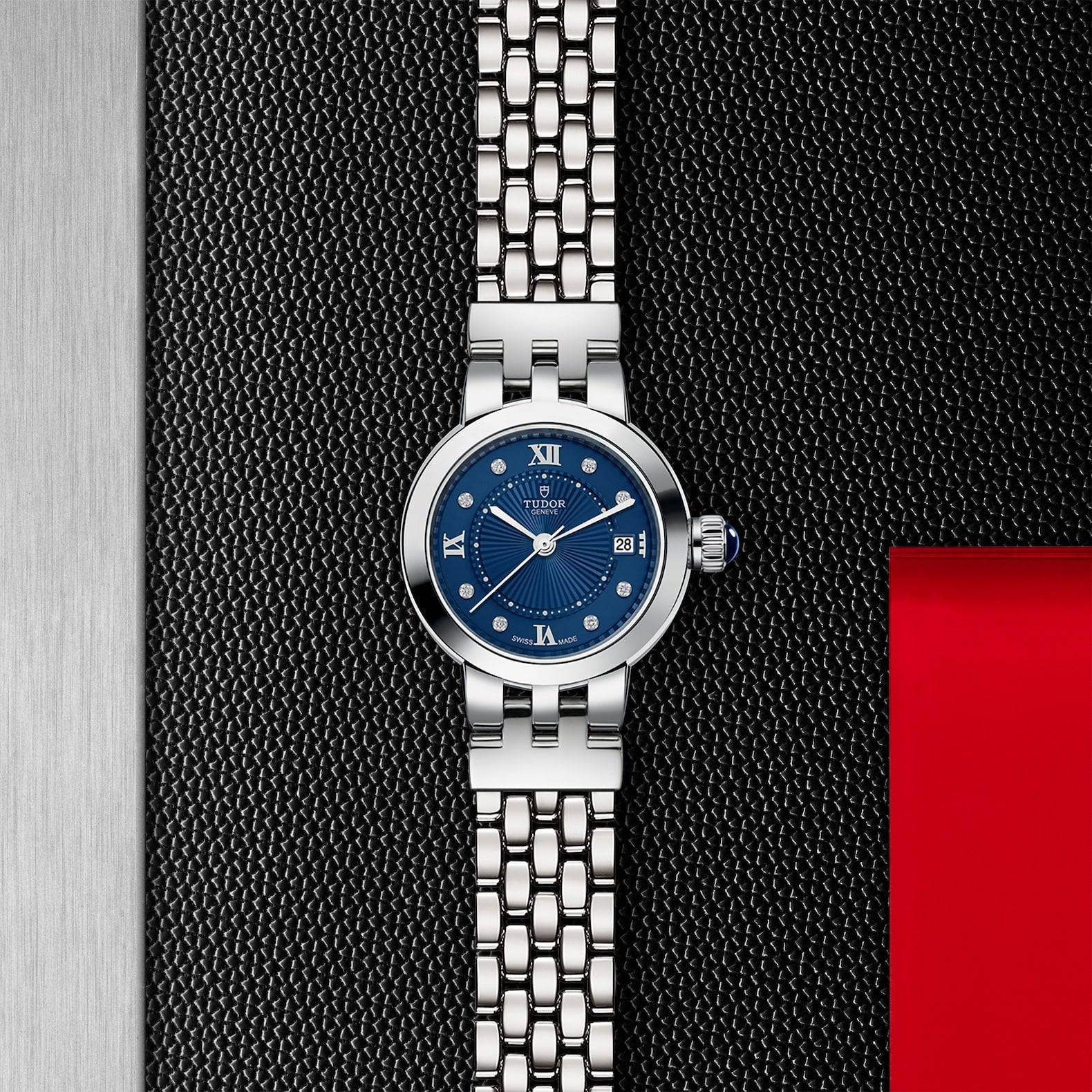 Clair de Rose 26mm Blue Diamond Dial Ladies Bracelet Watch - Image 2
