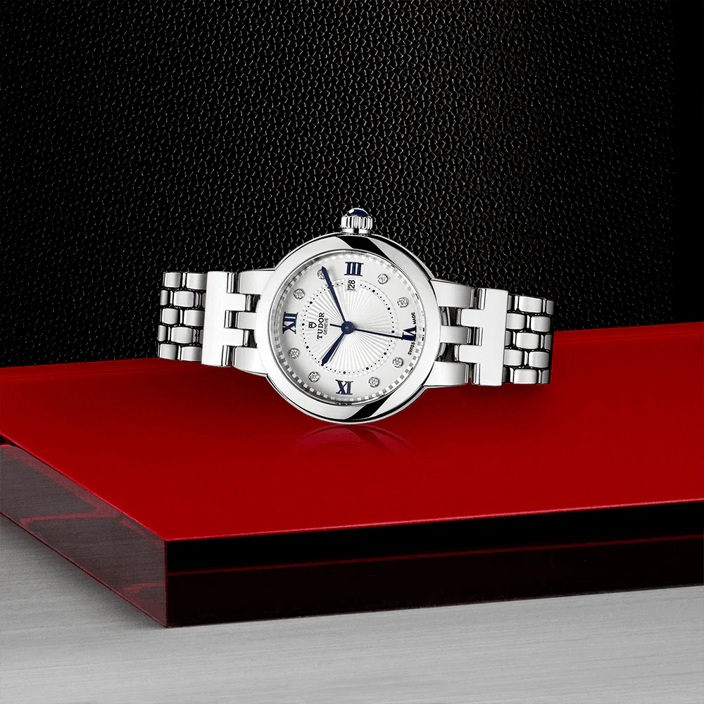 Clair de Rose 30mm Opaline Silver Diamond Dial Ladies Bracelet Watch - Image 2
