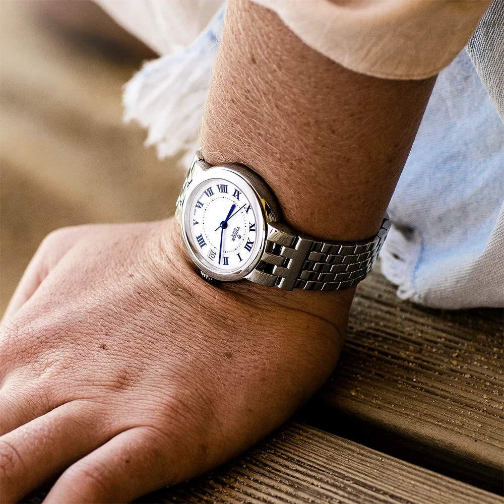 Clair de Rose 34mm Opaline Silver Dial Ladies Bracelet Watch - Image 2
