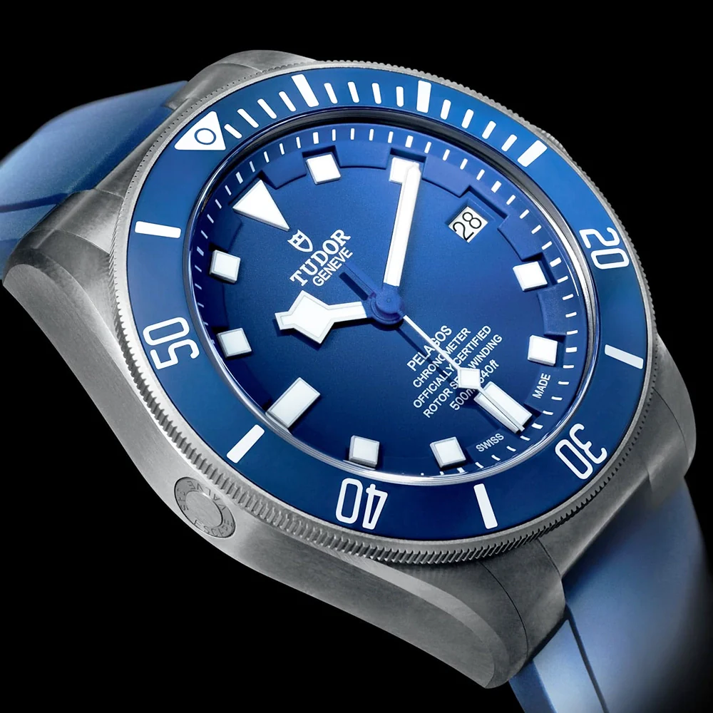 Pelagos 42mm Blue Dial & Ceramic Bezel Men's Titanium Automatic Watch - Image 3
