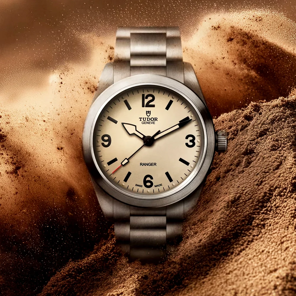 Ranger 36mm Beige Domed Dial Automatic Bracelet Watch - Image 2