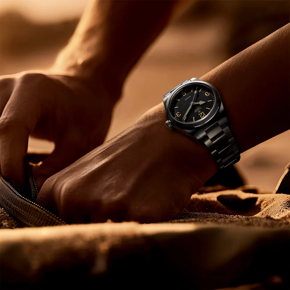 Ranger 36mm Black Domed Dial Automatic Bracelet Watch - Image 3