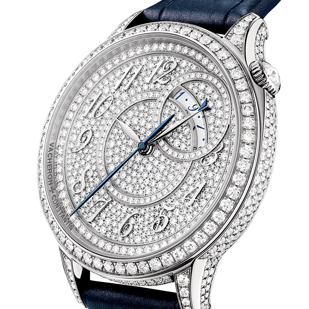 Egerie Self-Winding 18ct White Gold Diamond Set Ladies Strap Watch - Image 5