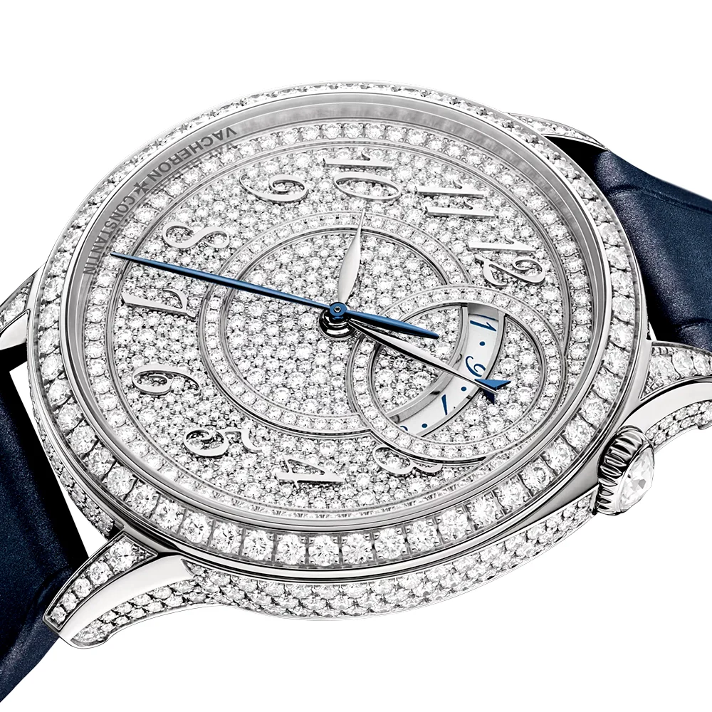 Egerie Self-Winding 18ct White Gold Diamond Set Ladies Strap Watch - Image 6