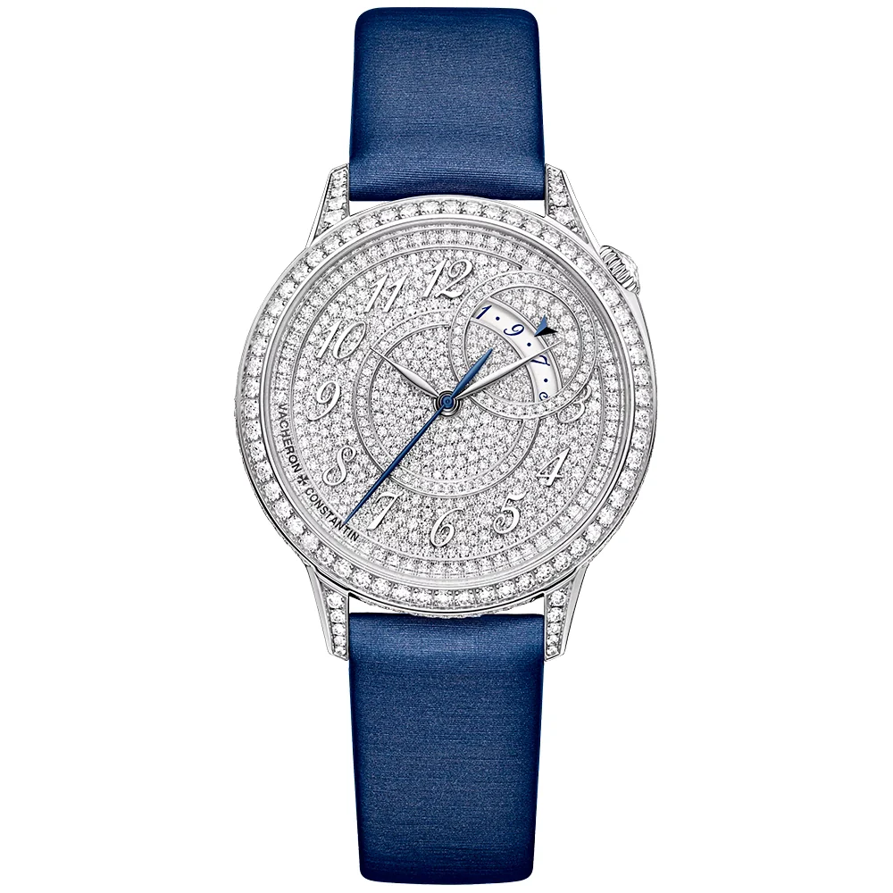 Egerie Self-Winding 18ct White Gold Diamond Set Ladies Strap Watch - Image 7