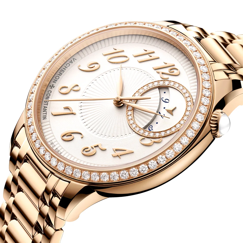 Egerie Self-Winding 18ct Pink Gold Diamond Set Ladies Bracelet Watch - Image 7