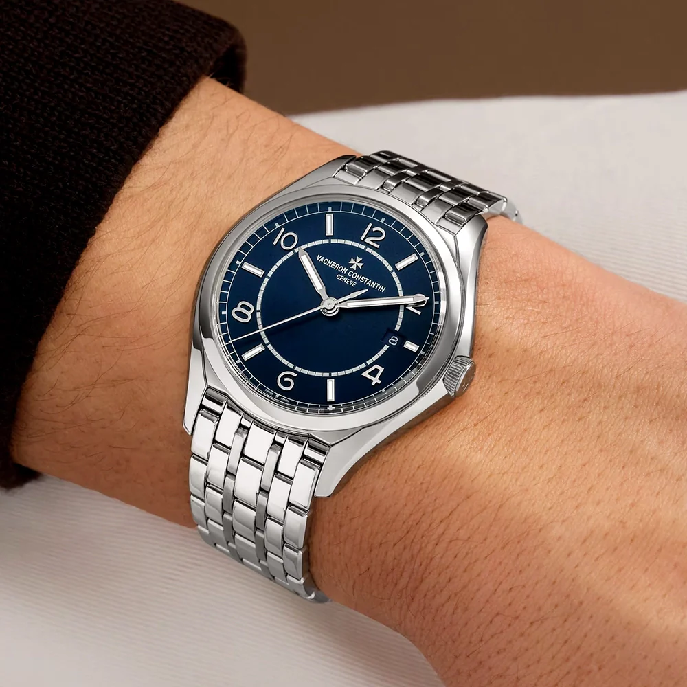 Fiftysix Self-Winding 40mm Petrol Blue Dial Mens Bracelet Watch - Image 2