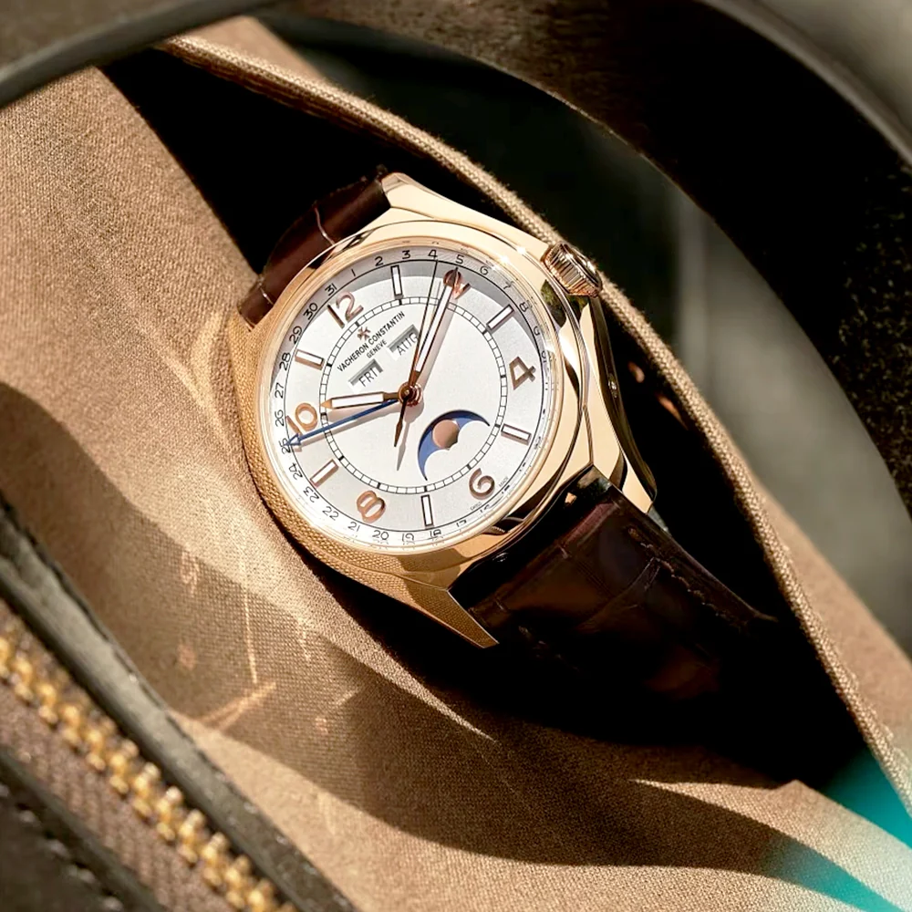 Fiftysix Complete Calendar 40mm 18ct Pink Gold Mens Automatic Watch - Image 2
