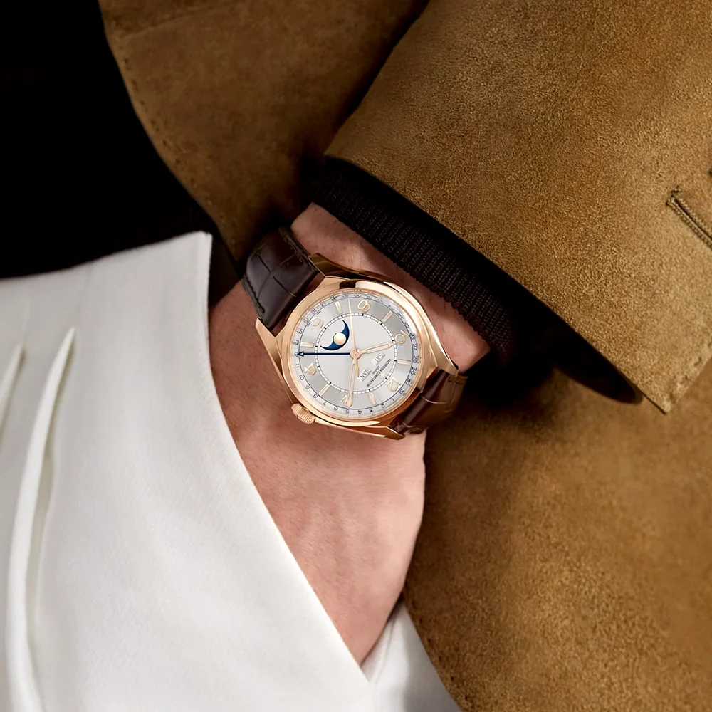 Fiftysix Complete Calendar 40mm 18ct Pink Gold Mens Automatic Watch - Image 4