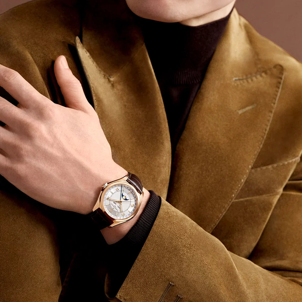 Fiftysix Complete Calendar 40mm 18ct Pink Gold Mens Automatic Watch - Image 5