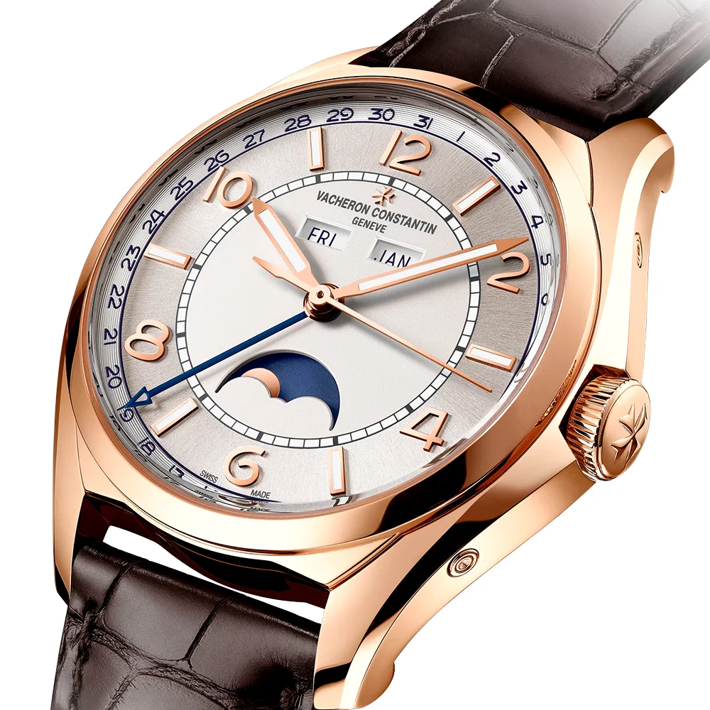 Fiftysix Complete Calendar 40mm 18ct Pink Gold Mens Automatic Watch - Image 8
