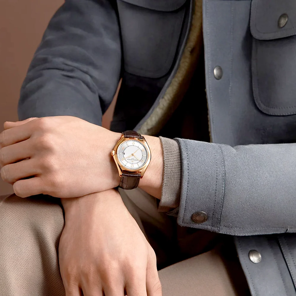 Fiftysix Self-Winding 40mm 18ct Pink Gold Men's Strap Watch - Image 4