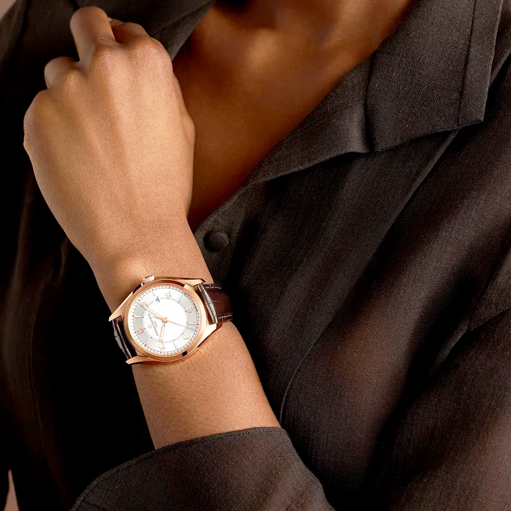 Fiftysix Self-Winding 40mm 18ct Pink Gold Men's Strap Watch - Image 5