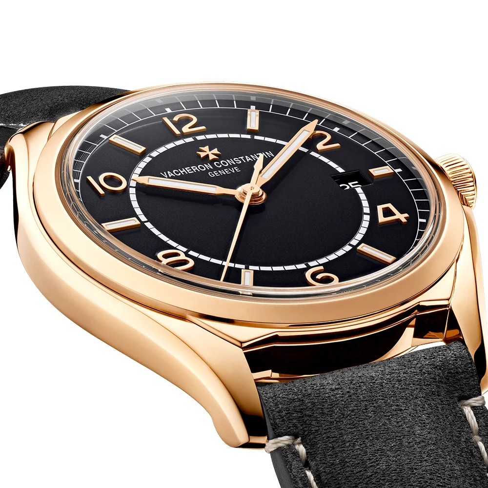 Fiftysix Self-Winding 40mm 18ct Pink Gold Black Dial Watch - Image 4