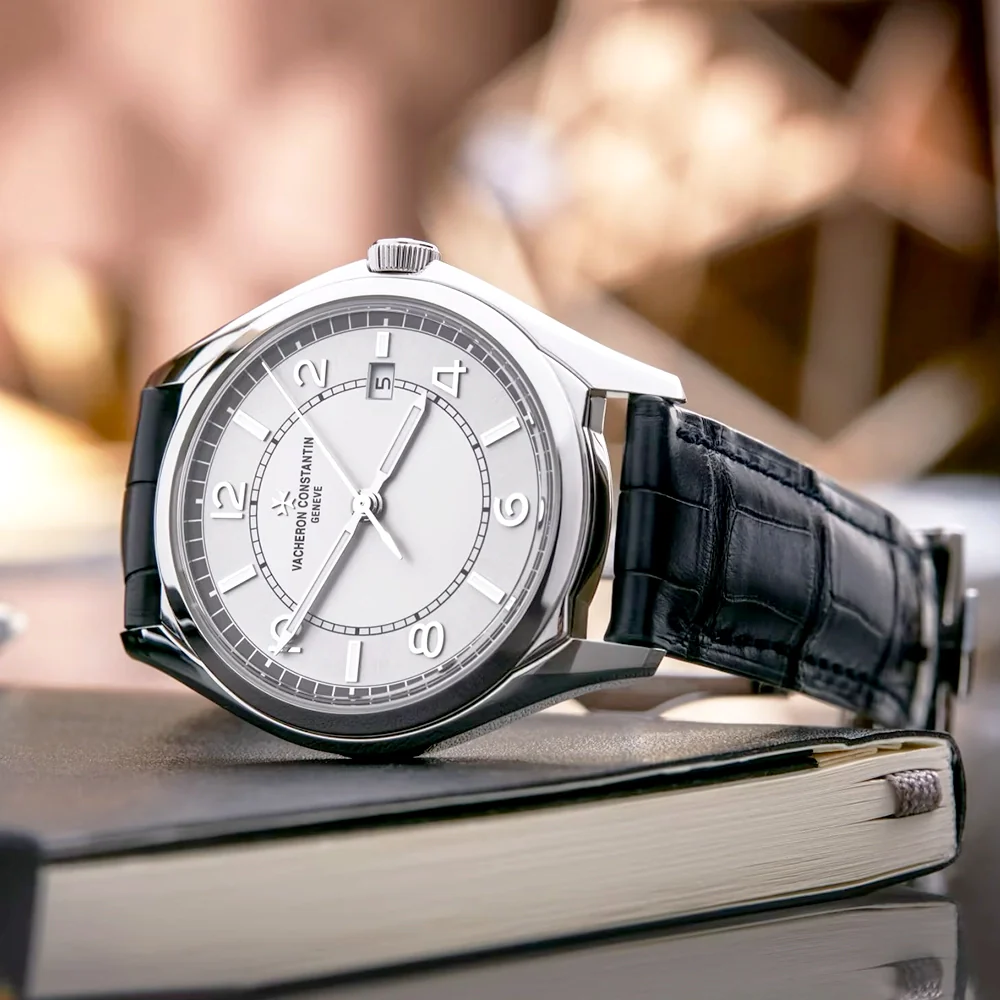 Fiftysix Self-Winding 40mm Steel Silver Arabic Dial Mens Strap Watch - Image 2