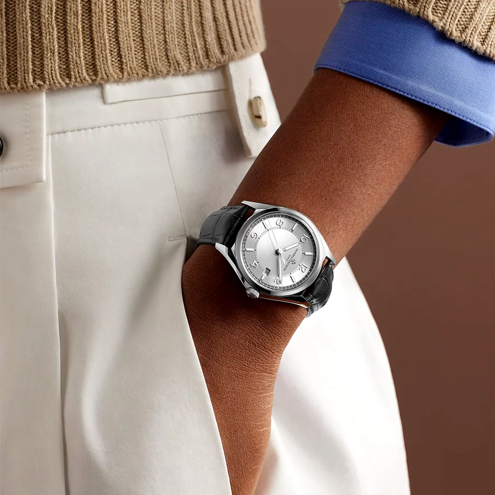 Fiftysix Self-Winding 40mm Steel Silver Arabic Dial Mens Strap Watch - Image 5
