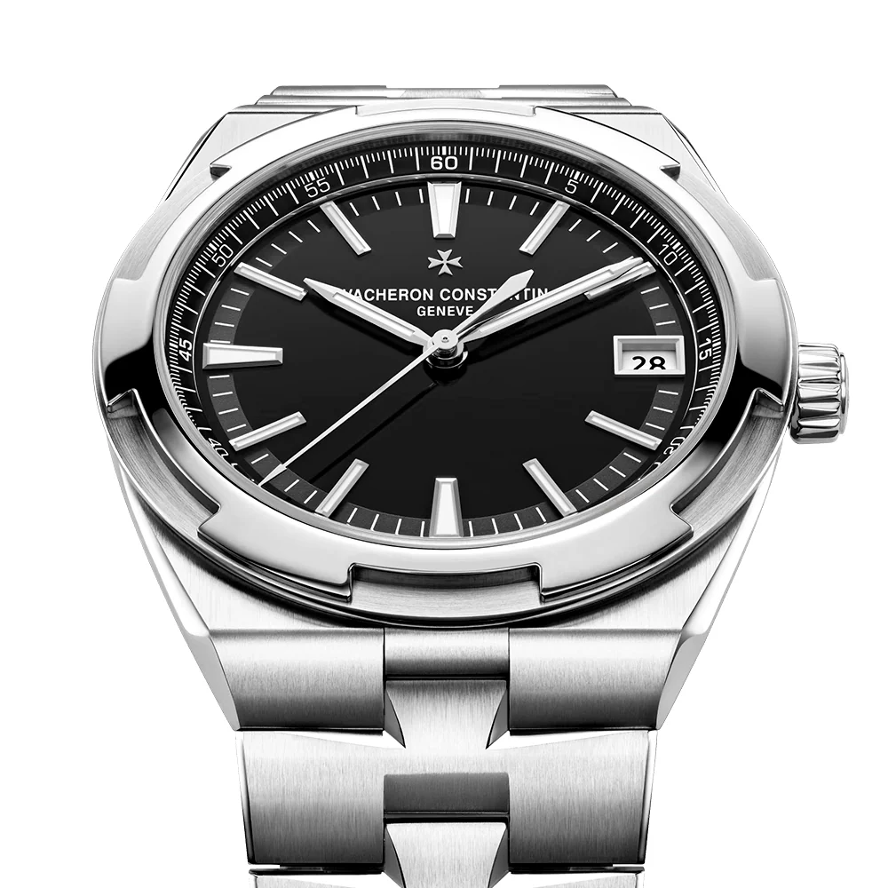 Overseas Self-Winding 41mm Steel Black Dial Automatic Menss Watch - Image 4
