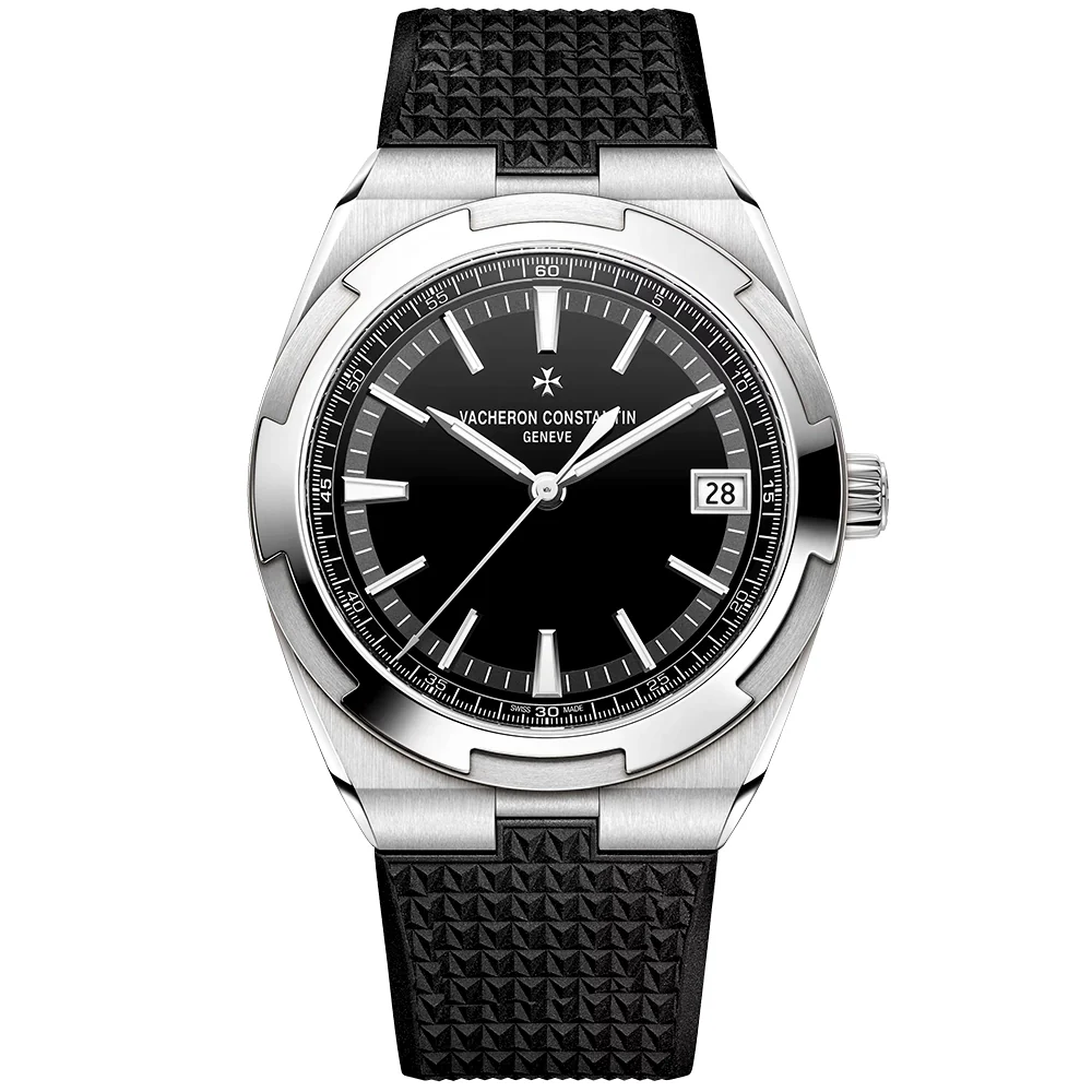 Overseas Self-Winding 41mm Steel Black Dial Automatic Menss Watch - Image 8