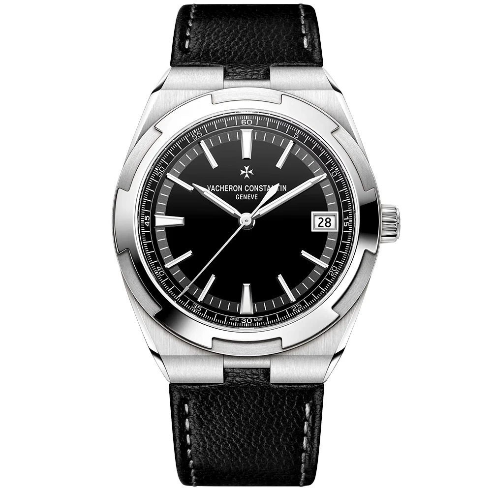 Overseas Self-Winding 41mm Steel Black Dial Automatic Menss Watch - Image 9