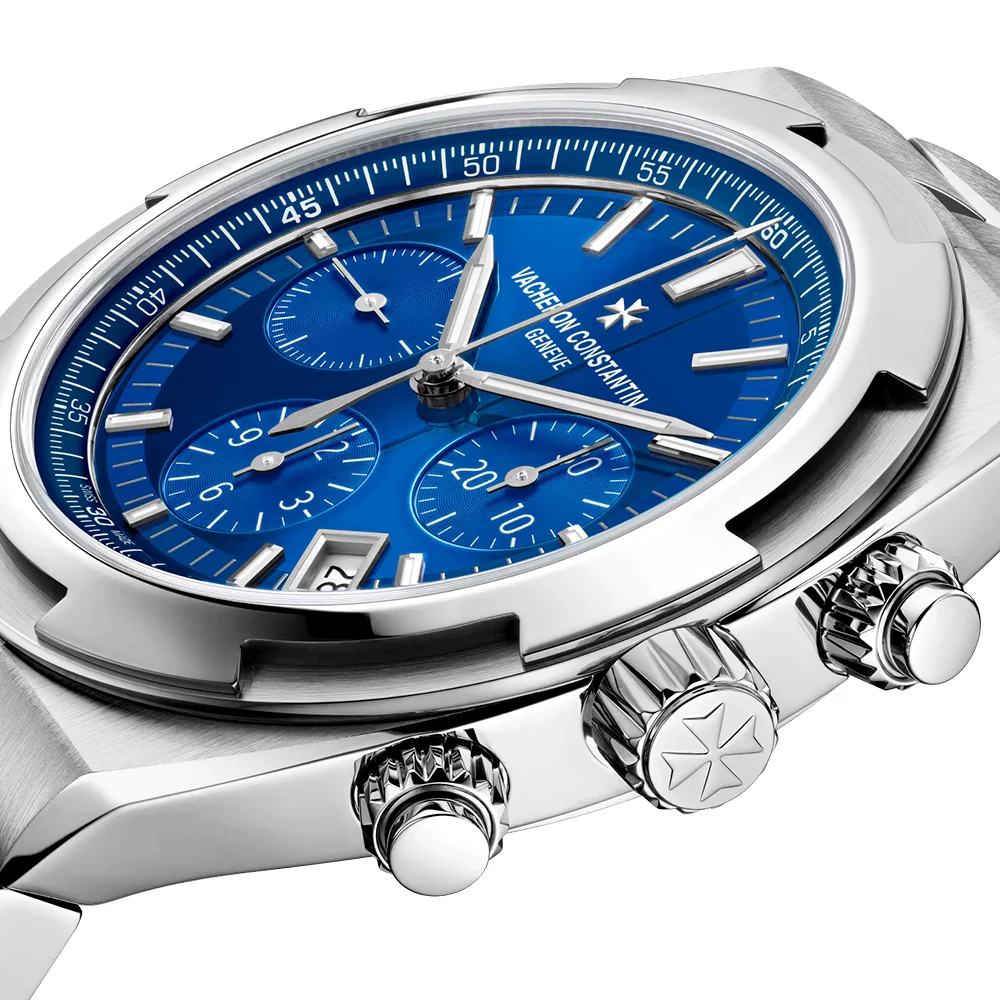 Overseas Chronograph 42.5mm Steel Blue Dial Automatic Mens Watch - Image 5