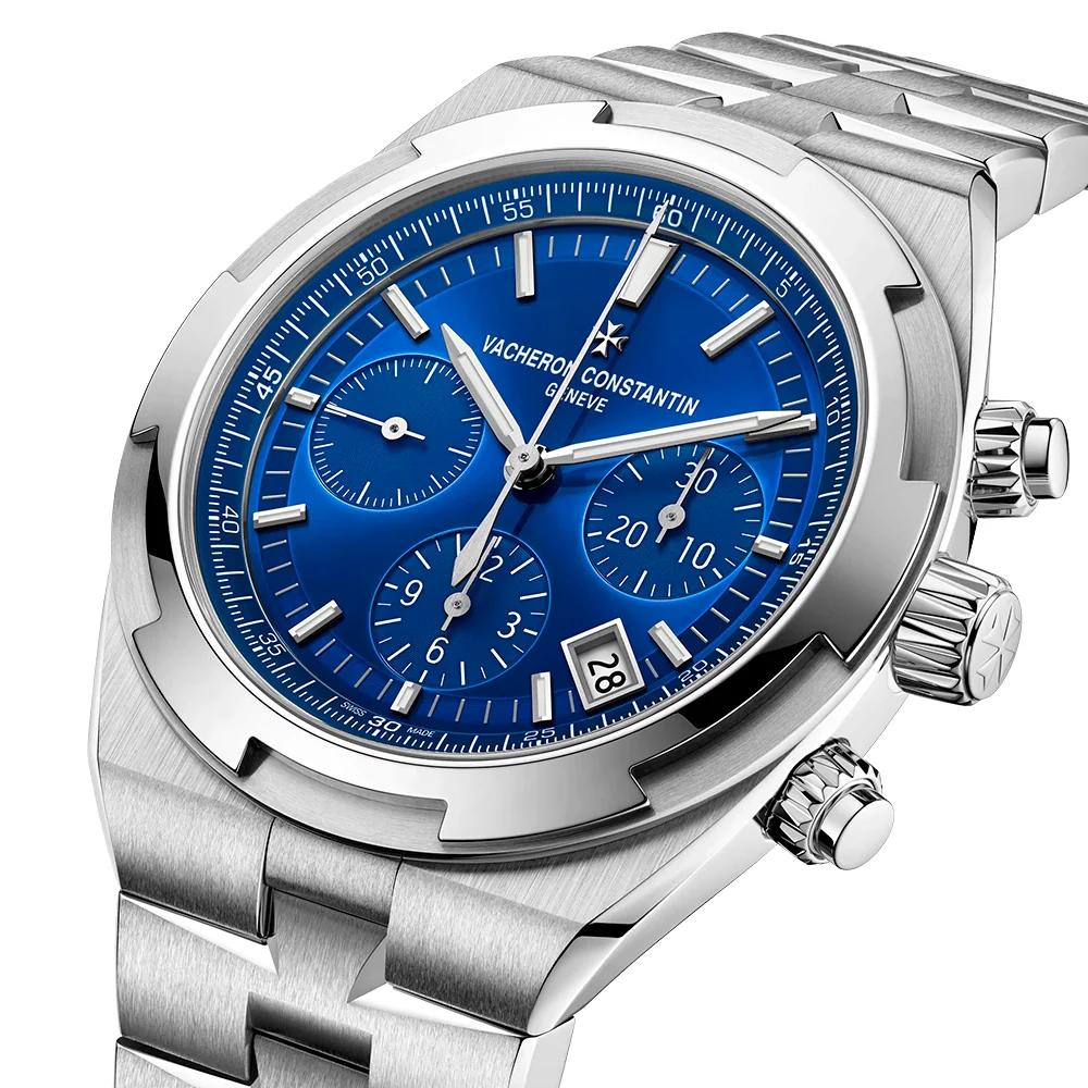 Overseas Chronograph 42.5mm Steel Blue Dial Automatic Mens Watch - Image 6