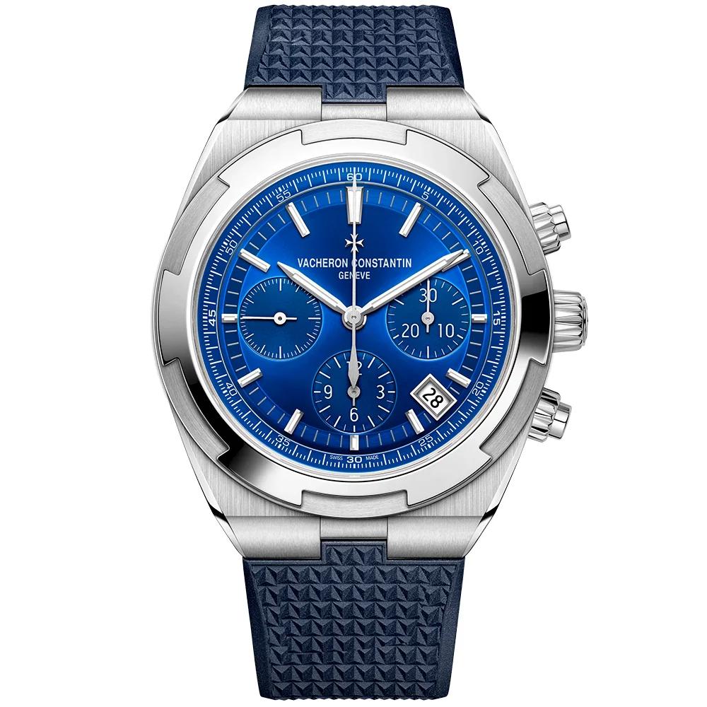 Overseas Chronograph 42.5mm Steel Blue Dial Automatic Mens Watch - Image 8