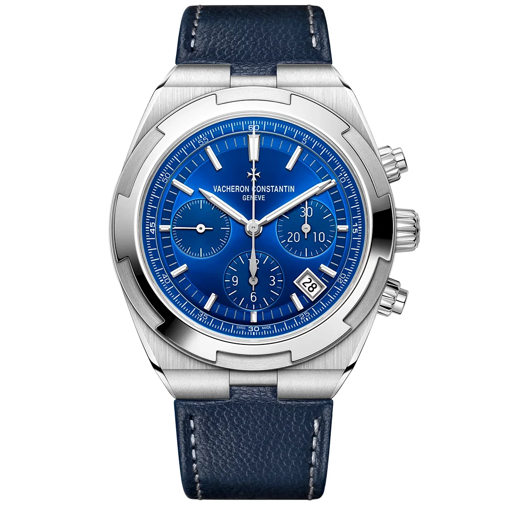 Overseas Chronograph 42.5mm Steel Blue Dial Automatic Mens Watch - Image 9